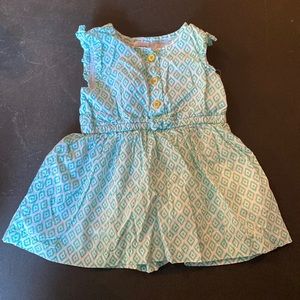 Carter’s real dress gold button detail